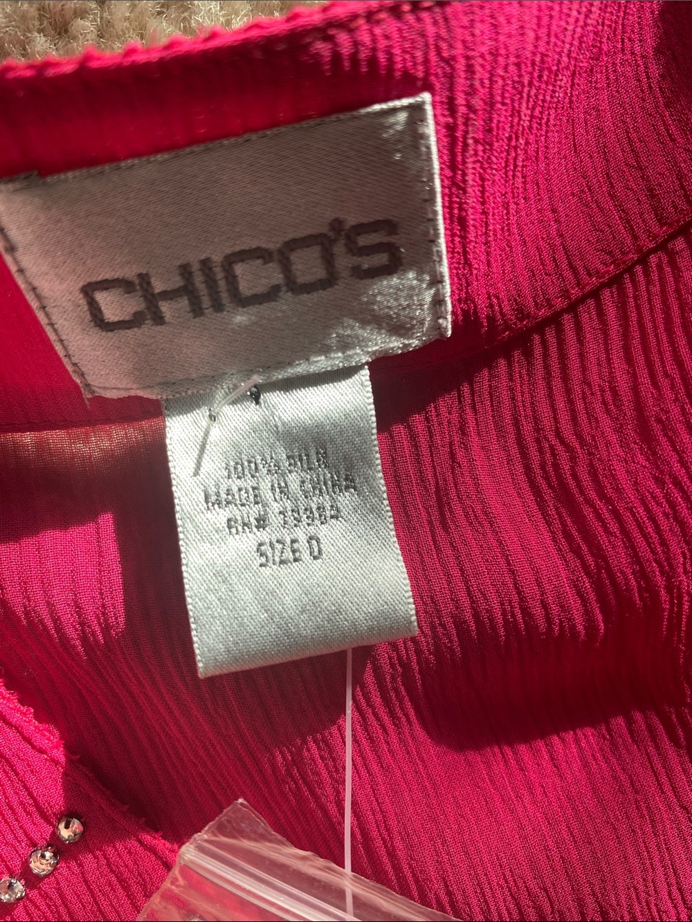 Chicos size 0 100 % silk Karly tunic top NWT - Picture 7 of 7